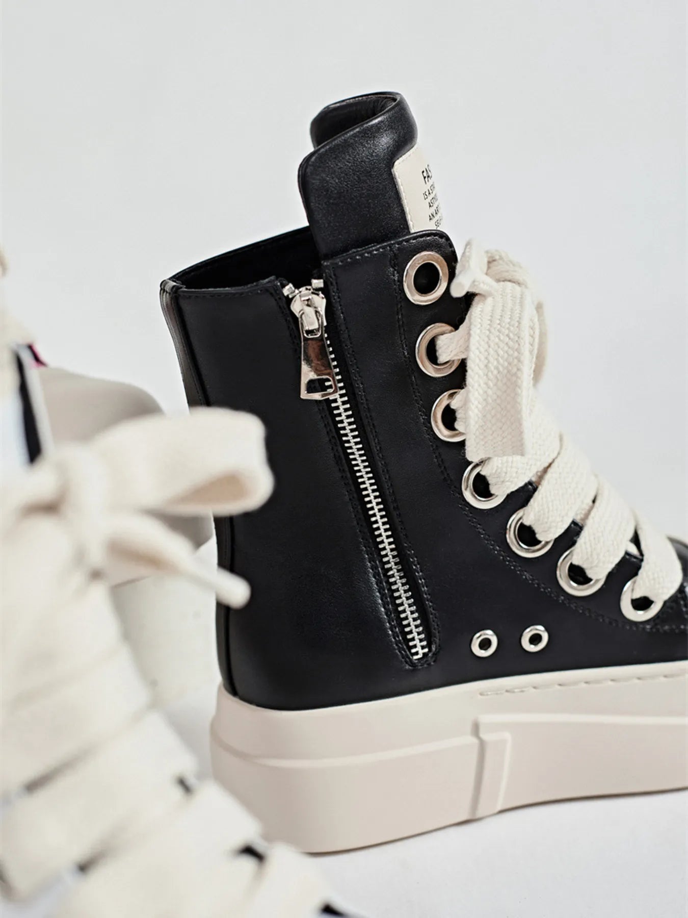 Platform Lace Up Contrast Sneakers - LaTezza Online Shop
