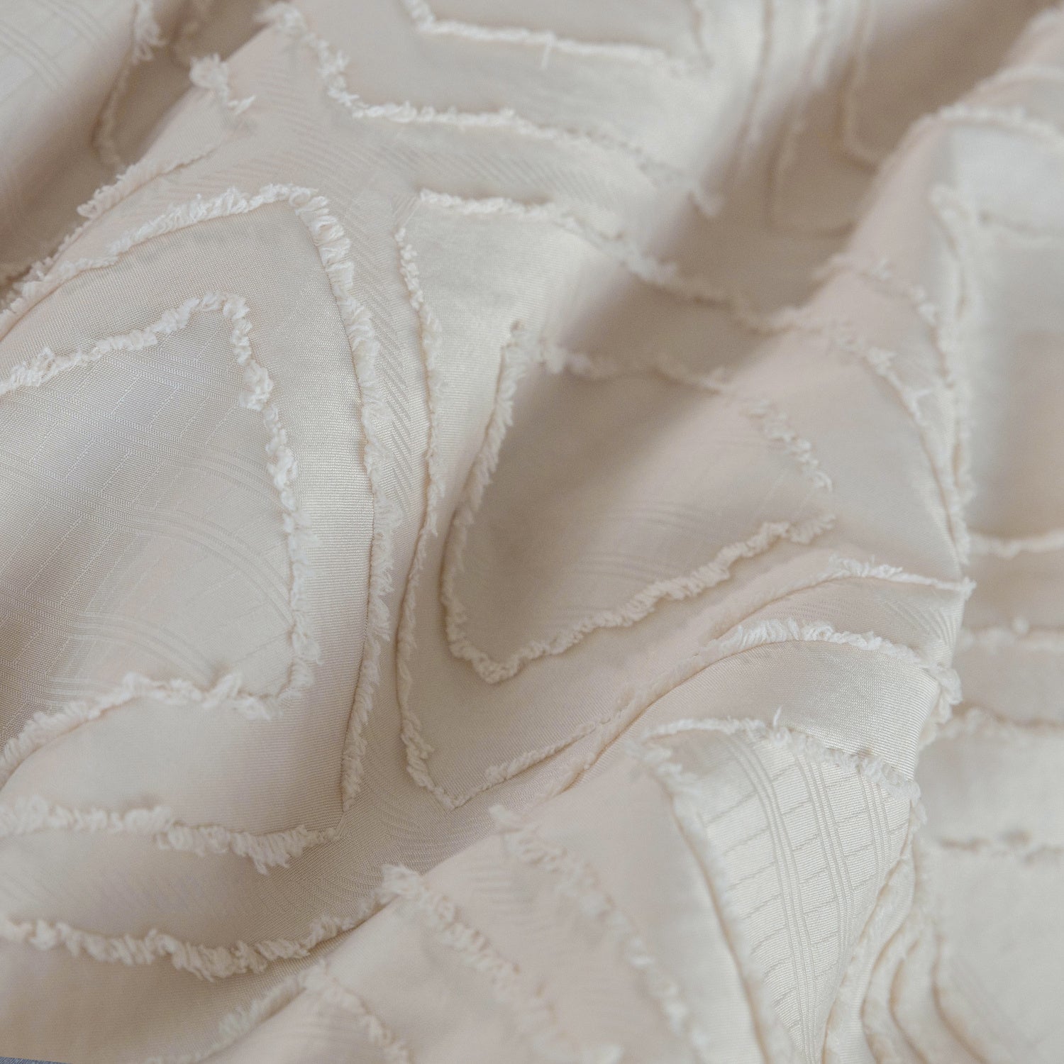 Bohemian Style Quilt Cover Set Tufted Cut Flower Machine Washable Without Shrinkage