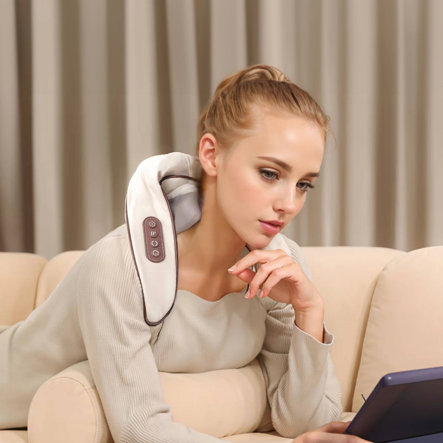 Electric Neck Massager With Heat - Neck And Shoulder Massagers For Pain Relief - LaTezza Online Shop