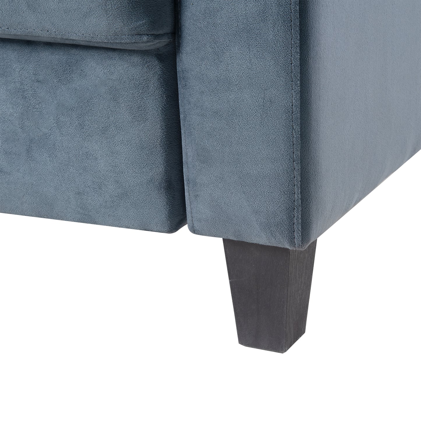 Gray Couch Comfortable Sectional Couches and Sofas for Living Room Office Small Space Chenille - LaTezza Online Shop
