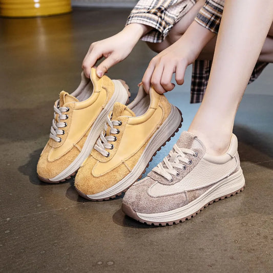 Spring new thick soled small waist casual sports shoes for women versatile women's shoes - LaTezza Online Shop