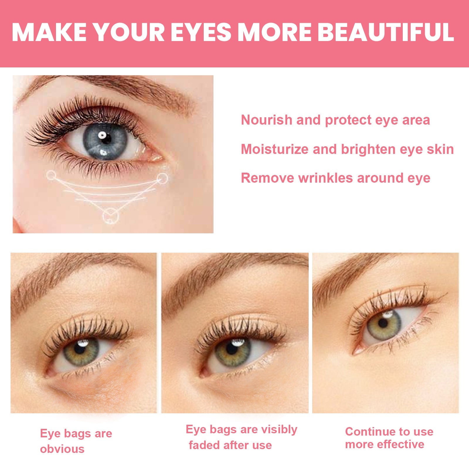 Women Extra Renewing Rosehip Eye Balm For Face Lifting Moisturizing Balm Stick Deep Hydration Moisturizer Eye Care - LaTezza Online Shop