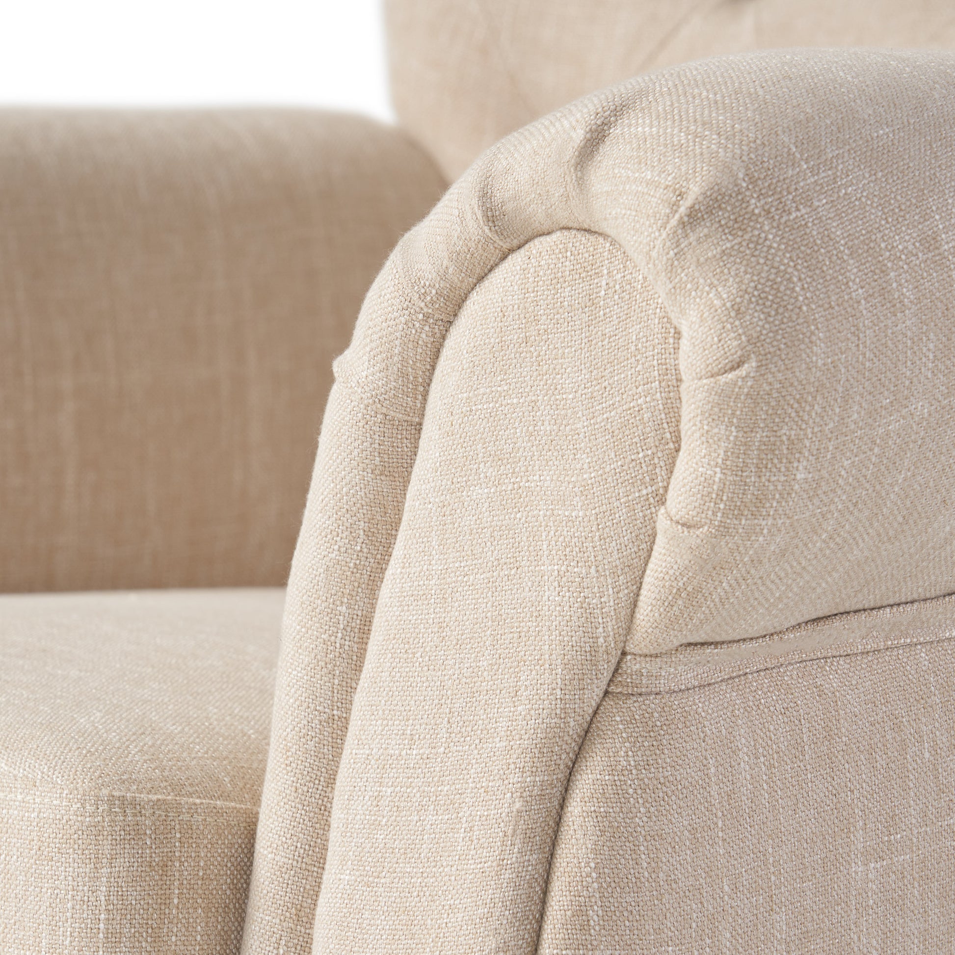 Springfield Tufted Armchair for Living Room, Light Beige - LaTezza Online Shop
