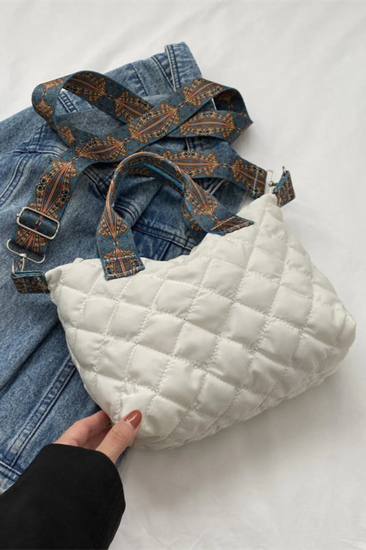 Crossbody Bag Bubble Textured Printed Strap Handbag - LaTezza Online Shop