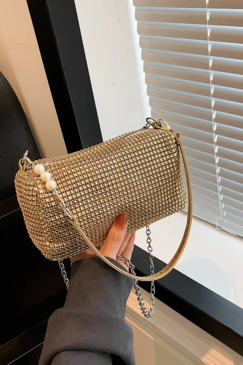 Openwork Crossbody Bag with Removable Strap - LaTezza Online Shop