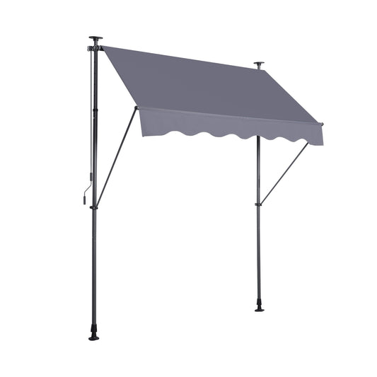 Manual Retractable Awning 118 Non-Screw Outdoor Sun Shade Cover With UV Protection  Polyeste - LaTezza Online Shop