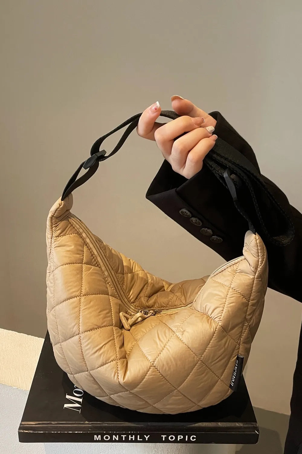 Quilted Adjustable Strap Crossbody Bag - LaTezza Online Shop