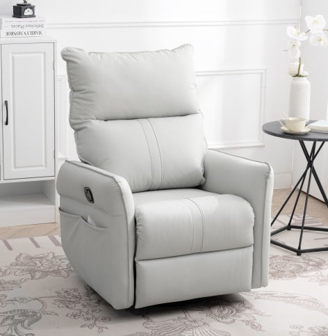 Modern Small Swing Swivel Recliner Bedroom Chair - LaTezza Online Shop