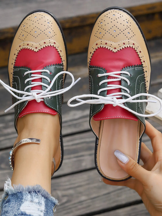 Eyelet Lace Up Slip-Ons - LaTezza Online Shop