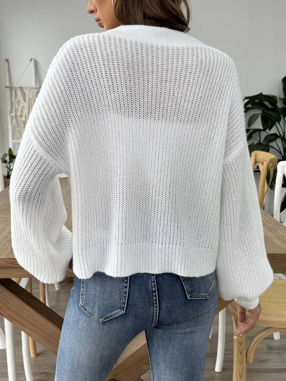 Women's Autumn/Winter New Collection Love Stickers Short Button Jacket Sweater - LaTezza Online Shop