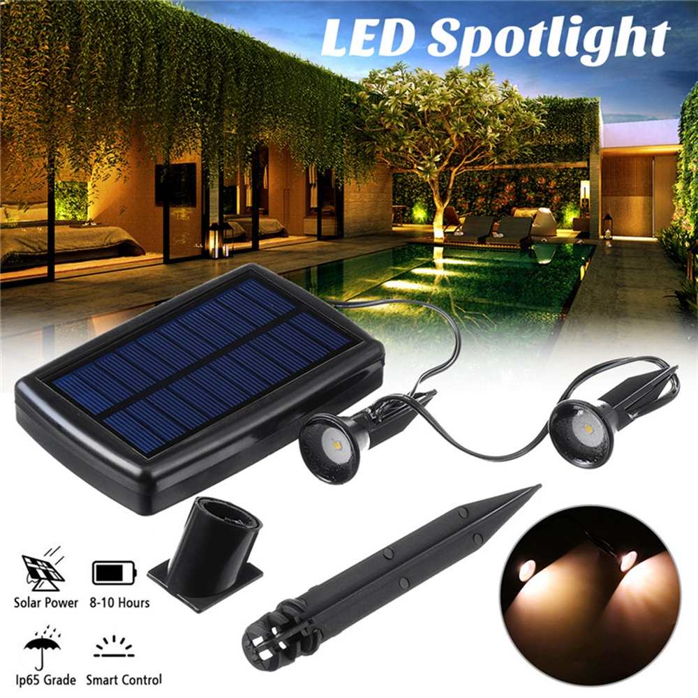 New Style Garden Lawn Solar Powered Outdoor LED Spike Light Path Landscape Waterproof IP65 Mini Solar Flood Lawn Lamp - LaTezza Online Shop