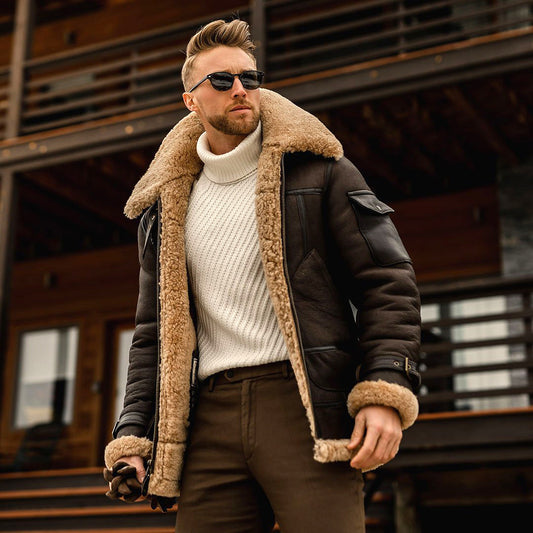 Mens Winter Military Fleece Fur Collar Warm Jackets - LaTezza Online Shop