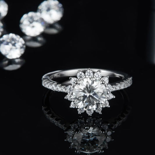 2 Carat Moissanite 925 Sterling Silver Ring - LaTezza Online Shop