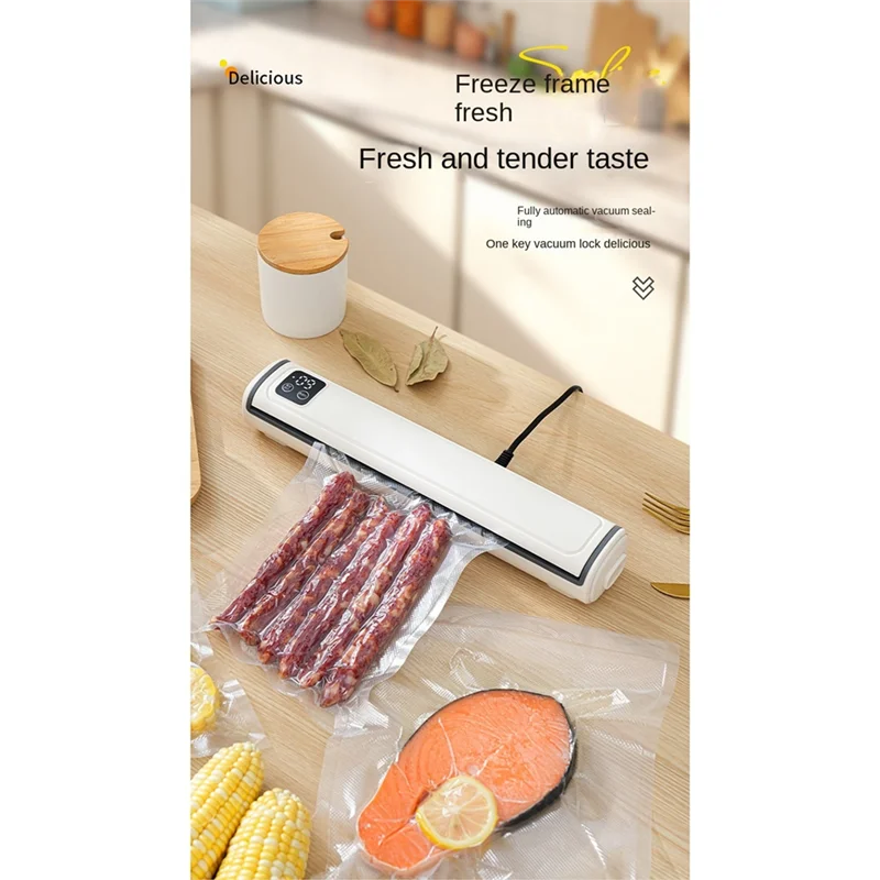 BISM For Home Kitchen, Camping, Travel Portable Vacuum Sealer Machine For Food Storage,Includes 10 Bags Compact EU Plug