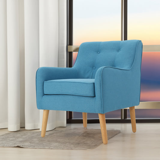 Light Blue Midcentury Modern Arm Chair for Living Room - LaTezza Online Shop