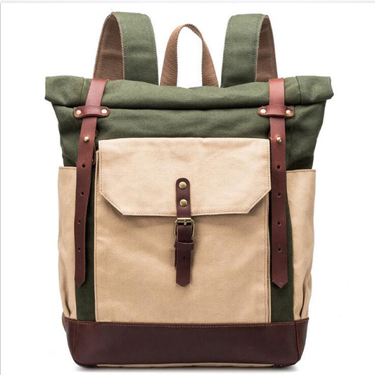 Men's and women's canvas retro backpack - LaTezza Online Shop