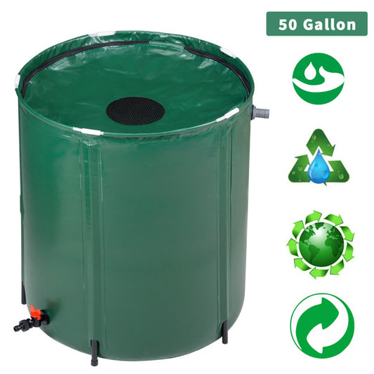 50 Gallon Folding Rain Barrel Water Collector Green - LaTezza Online Shop