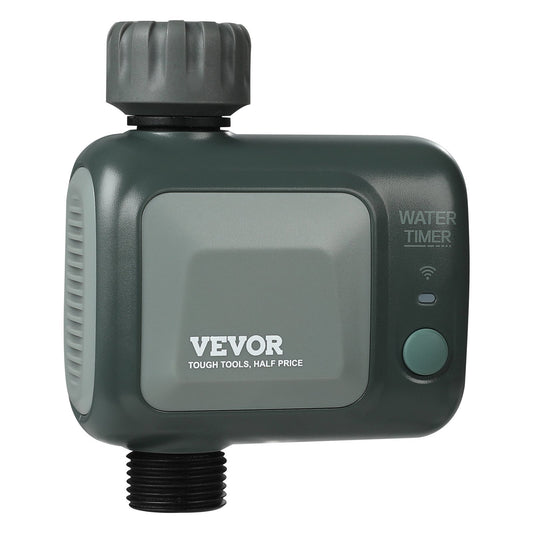 VEVOR WiFi Sprinkler Timer, Single Outlet, Smart Hose Faucet Water Timer With Brass Inlet, APP Control Via 2.4Ghz WiFi Or Bluetooth, Voice Control With Alexa Google Assistant, IPX6 For Yard W - LaTezza Online Shop