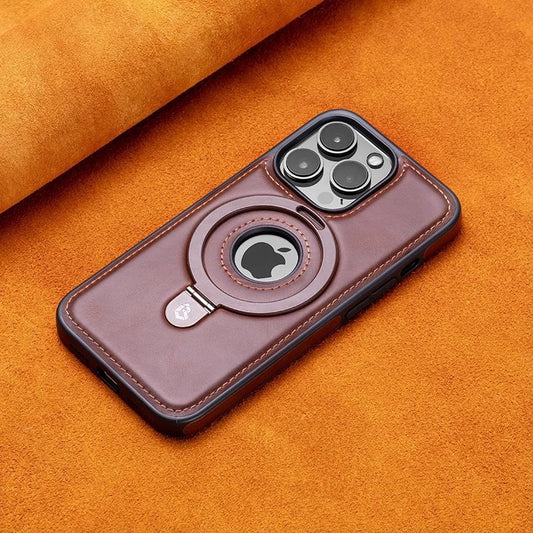 Suitable for Apple 16Promax phone case leather magnetic bracket iPhone 15 anti drop protective case - LaTezza Online Shop