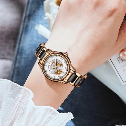 Lige High Quality Ceramic Watch Ladies Watch Exquisite Waterproof Watch - LaTezza Online Shop