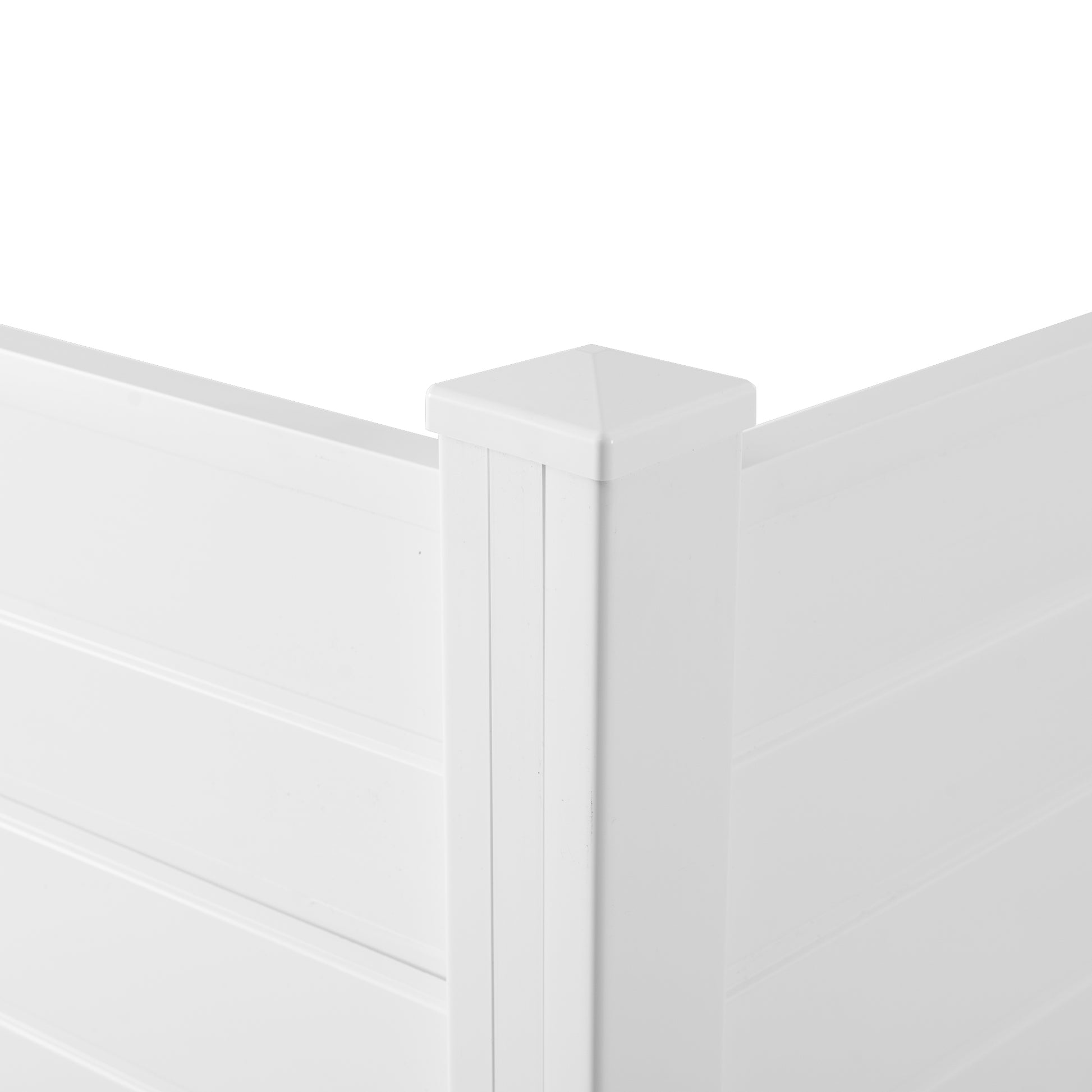 Privacy Fence Panels Kit Air Conditioner Trash Can Enclosure Vinyl white color - LaTezza Online Shop