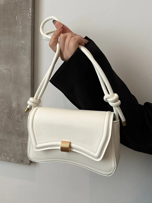 Knotted Strap PU Leather Handbag - LaTezza Online Shop