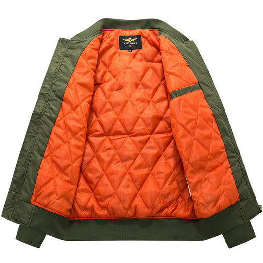 Men's autumn and winter new item plus plus size fat guy sports casual cotton jacket Air Force One MA1 pilot - LaTezza Online Shop