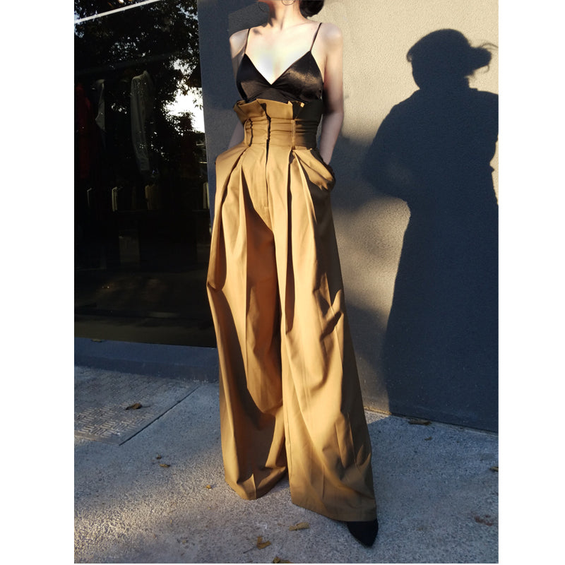 High Waist, Long Legs, Loose Drop, Straight Tube, Wide Leg Suit Pants for Women - LaTezza Online Shop