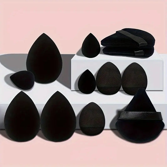 12Pcs Makeup Sponge Blender Beauty Egg Foundation Sponges Liquid Cream Cosmetic Puff Women Make Up Accessories Beauty Tools - LaTezza Online Shop