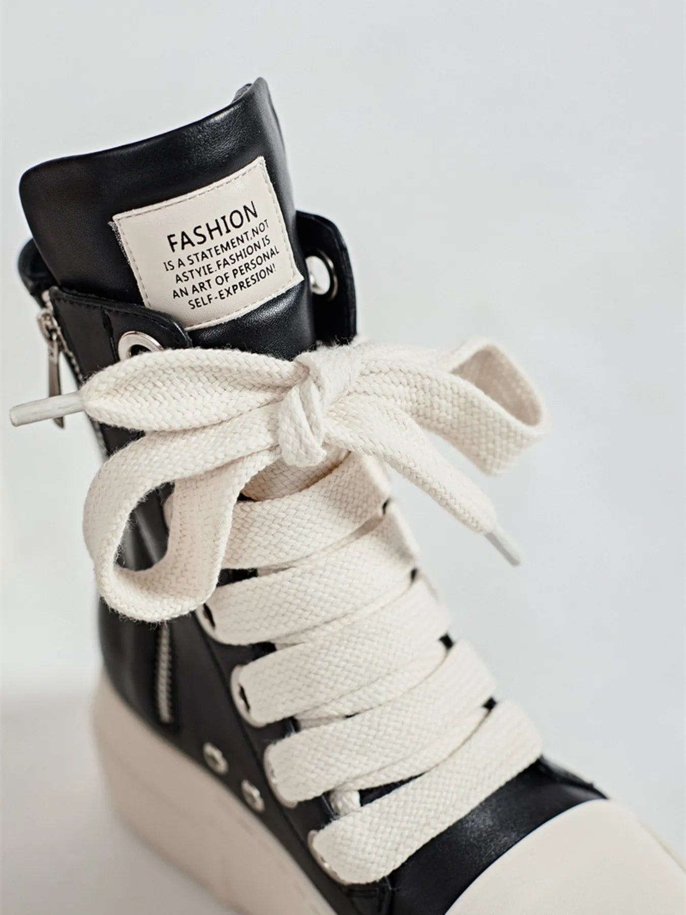 Platform Lace Up Contrast Sneakers - LaTezza Online Shop