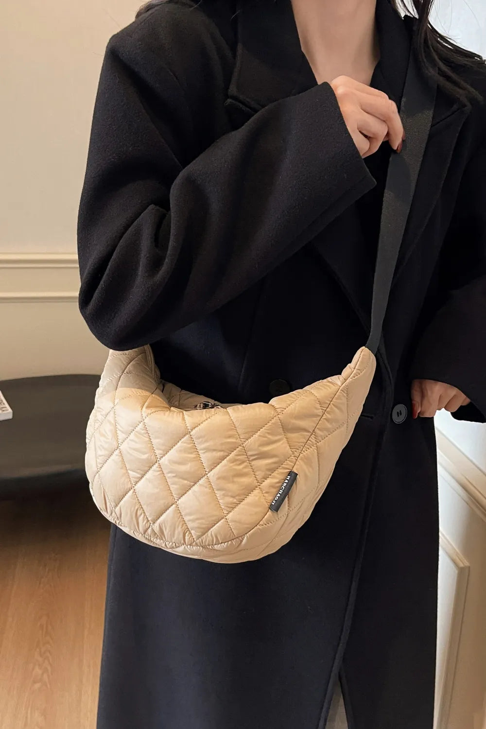 Quilted Adjustable Strap Crossbody Bag - LaTezza Online Shop