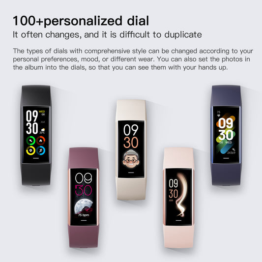 C80 Smart AMOLED Screen Power Heart Rate Blood Oxygen Monitoring Bracelet - LaTezza Online Shop