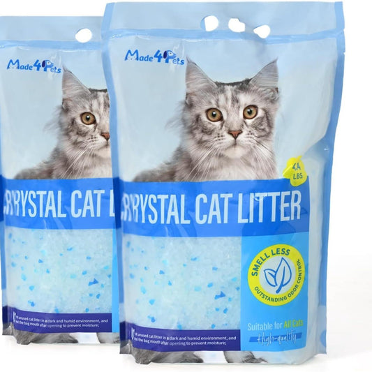 Crystal Cat Litter For Pets No Caking Odor Control Light Weight Low Dust
