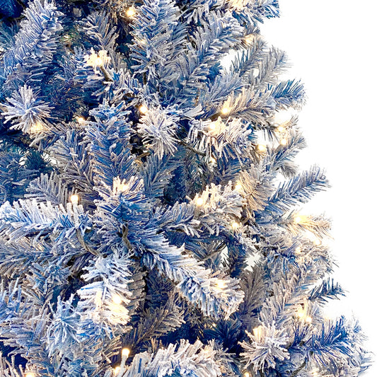 6FT pre ignited hinge chain artificial fir Christmas tree with snowflake - LaTezza Online Shop