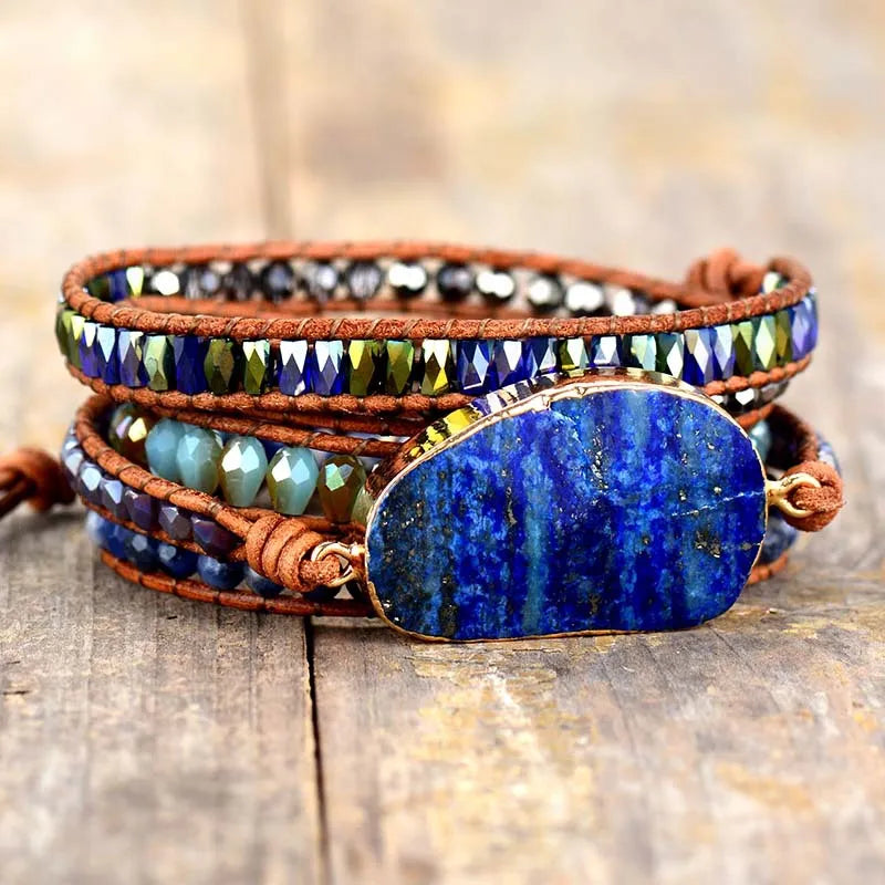 Lapis Lazuli Layered Bracelet - LaTezza Online Shop