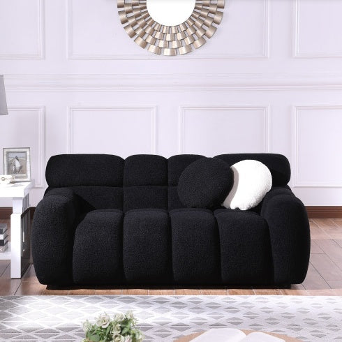 Marshmallow Sofa,boucle Sofa ,2 Seater, LIGHT BROWN - LaTezza Online Shop