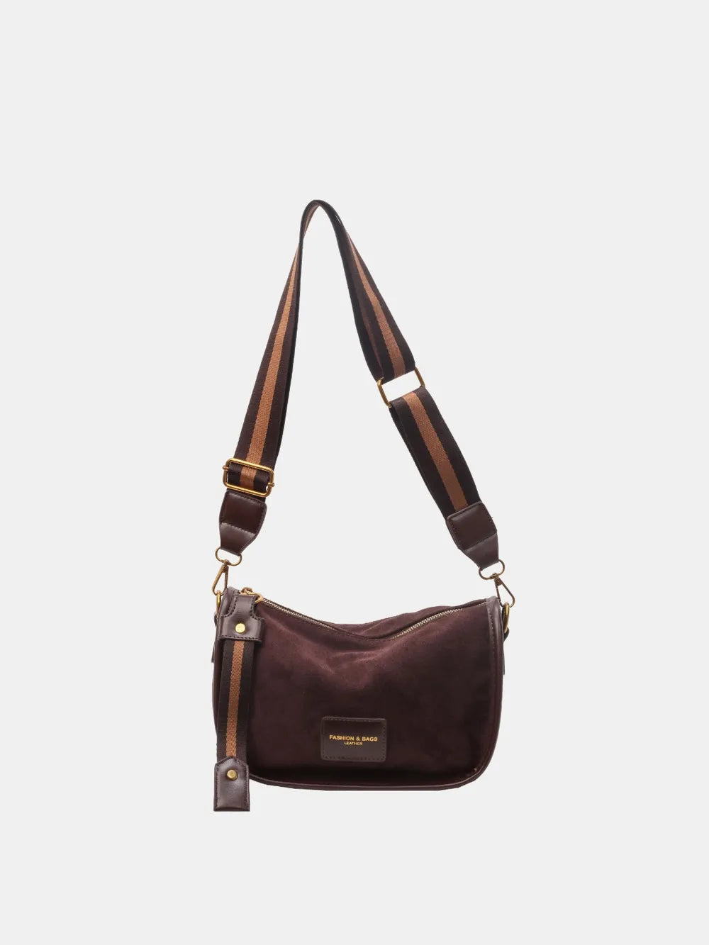 Suede Adjustable Strap Shoulder Bag - LaTezza Online Shop