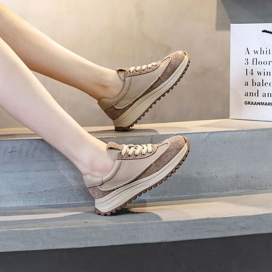 Spring new thick soled small waist casual sports shoes for women versatile women's shoes - LaTezza Online Shop