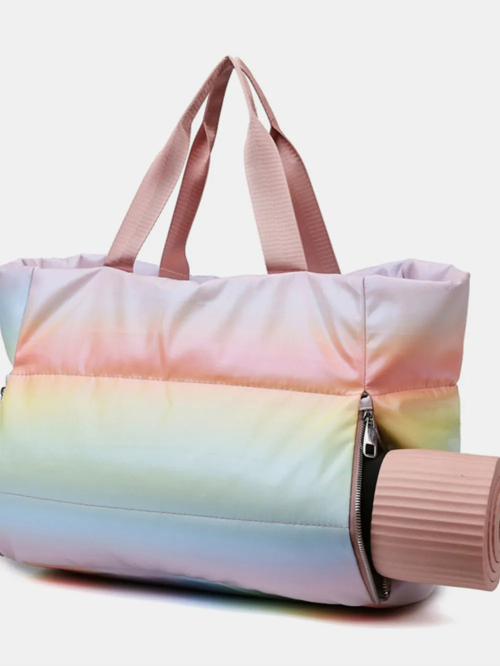 Gradient Quilted Travel Bag with Side Zippers - LaTezza Online Shop