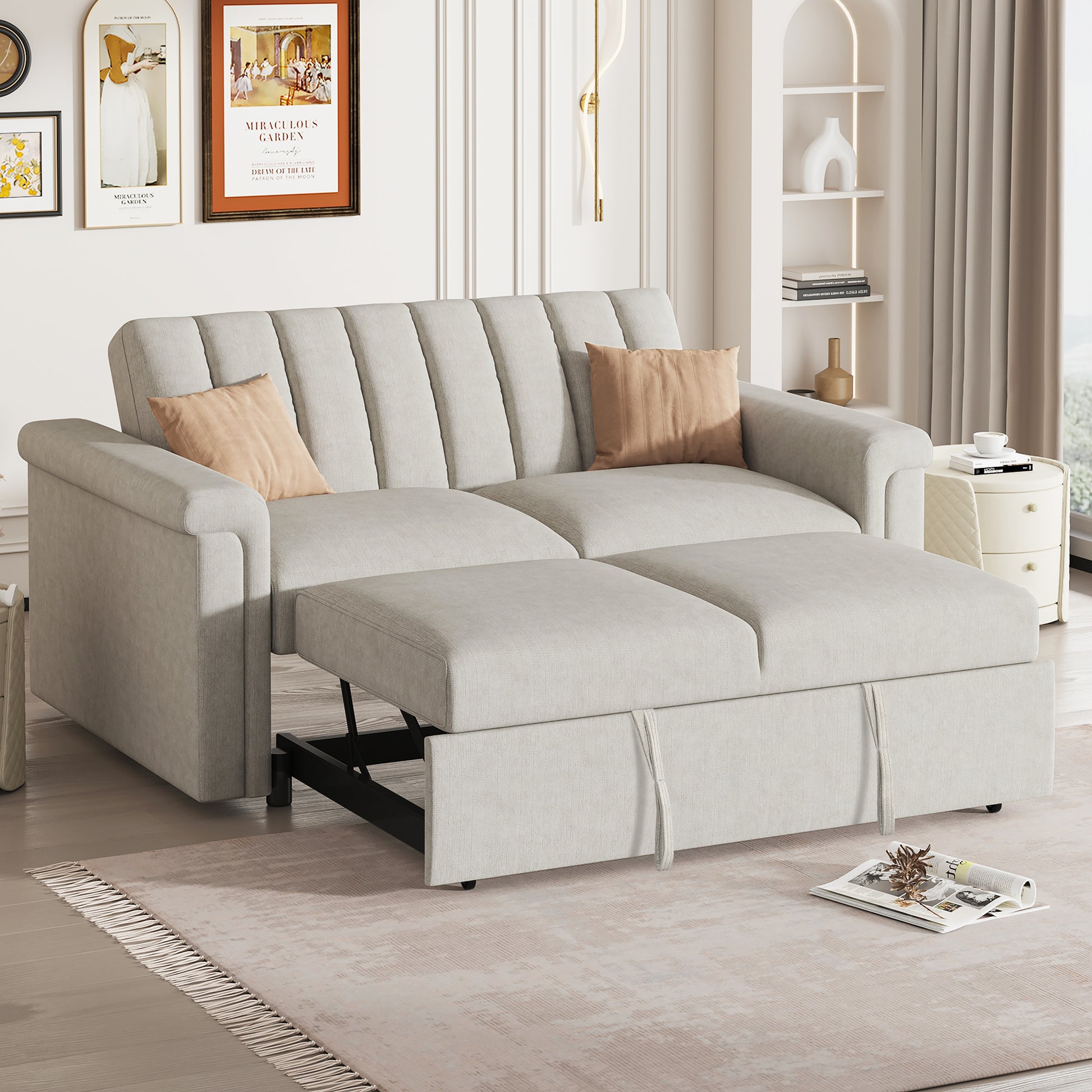 Convertible Soft Cushion Sofa Pull Bed ,for Two People to Sit On - LaTezza Online Shop