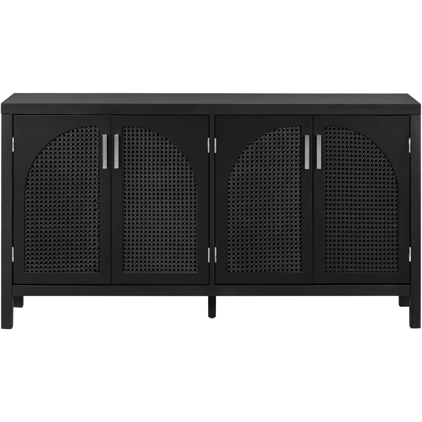 TREXM Sideboard With Rattan Door & Metal Handles For Living Room - LaTezza Online Shop