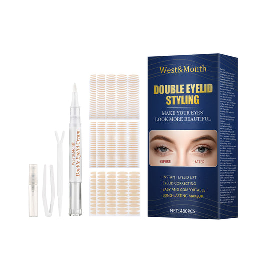 West&Month Double Eyelid Styling, Invisible Glue-free Natural Mesh Is Sticky When It Meets Water Lace Olive Type - LaTezza Online Shop