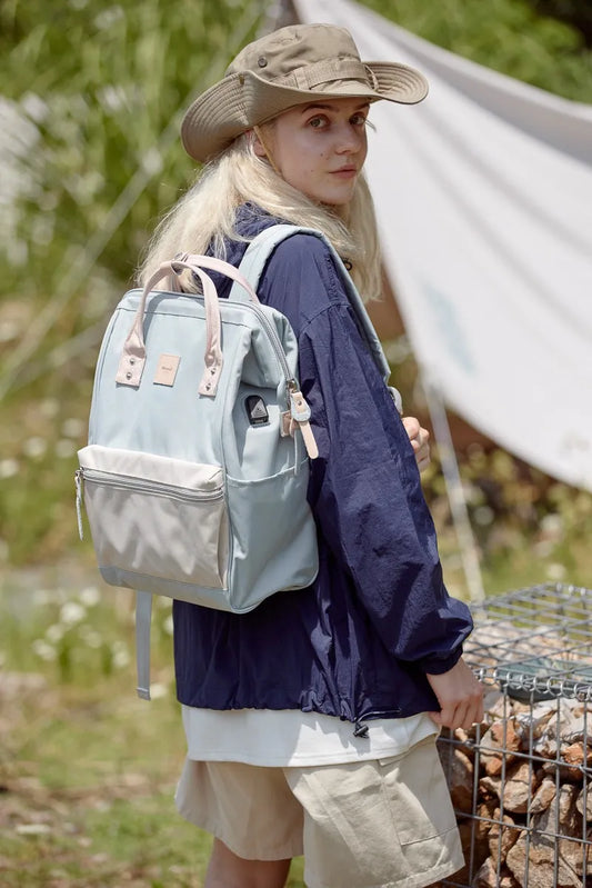 Water Resistant Canvas Backpack Bag with Side Pockets - LaTezza Online Shop