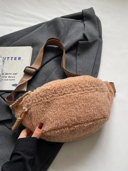 Sherpa Crossbody Bag with Adjustable Strap - LaTezza Online Shop