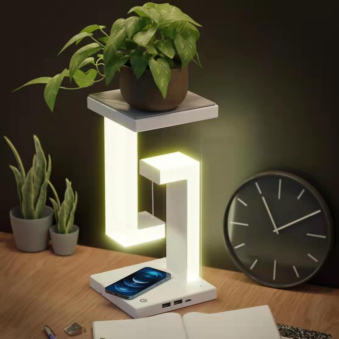 Creative Smartphone Wireless Charging Suspension Table Lamp Balance Lamp Floating For Home Bedroom - LaTezza Online Shop