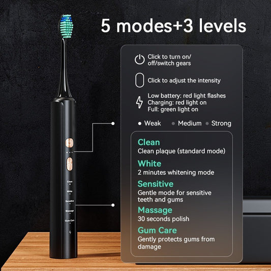 Portable Electric Toothbrush With A Compact Body Long Lasting Battery Life - LaTezza Online Shop