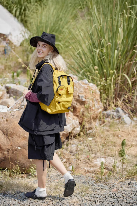 Himawari Waterproof Canvas Backpack Bag with Removable Coin Purse - LaTezza Online Shop