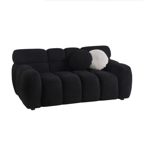 Marshmallow Sofa,boucle Sofa ,2 Seater, LIGHT BROWN - LaTezza Online Shop