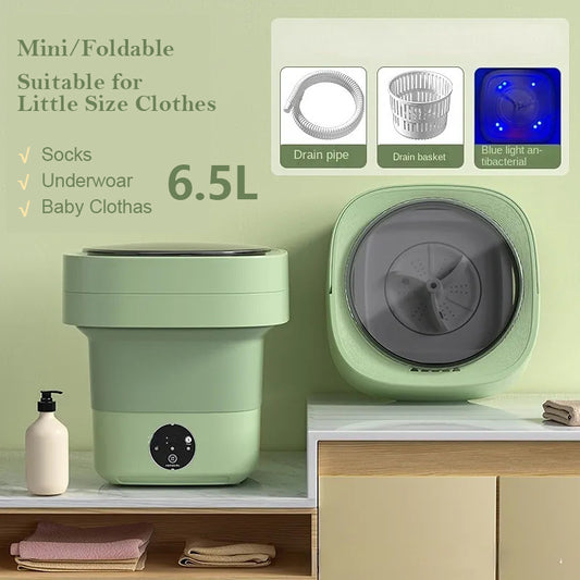 Mini Foldable Washing Machine Portable for Socks Underwear 3 Models With Spinning Dry Gadgets