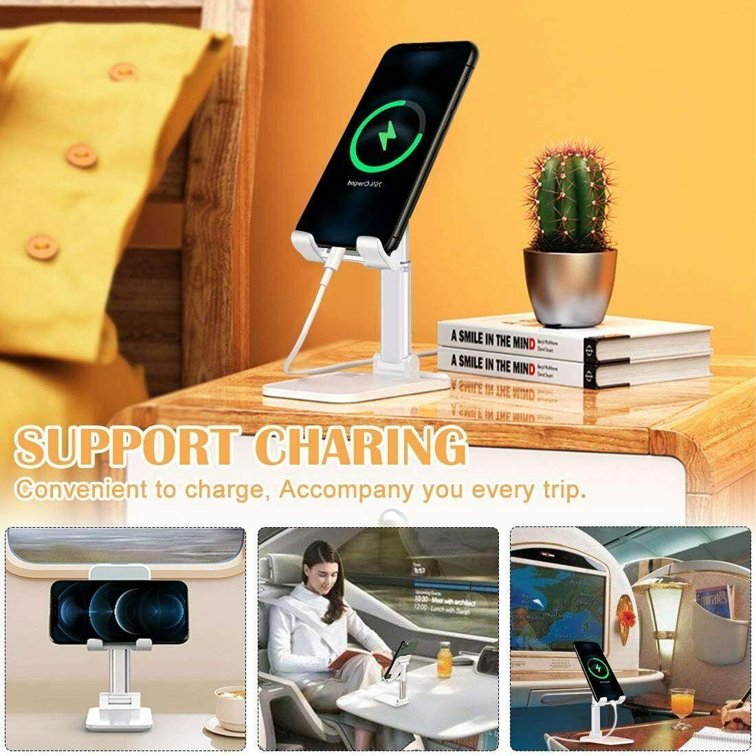 Cell Phone Stand Desktop Holder Tablet Stand Mount Mobile Phone Desktop Tablet Holder Table Cell Foldable Extend Support Desk Mobile Phone Holder Stand - LaTezza Online Shop
